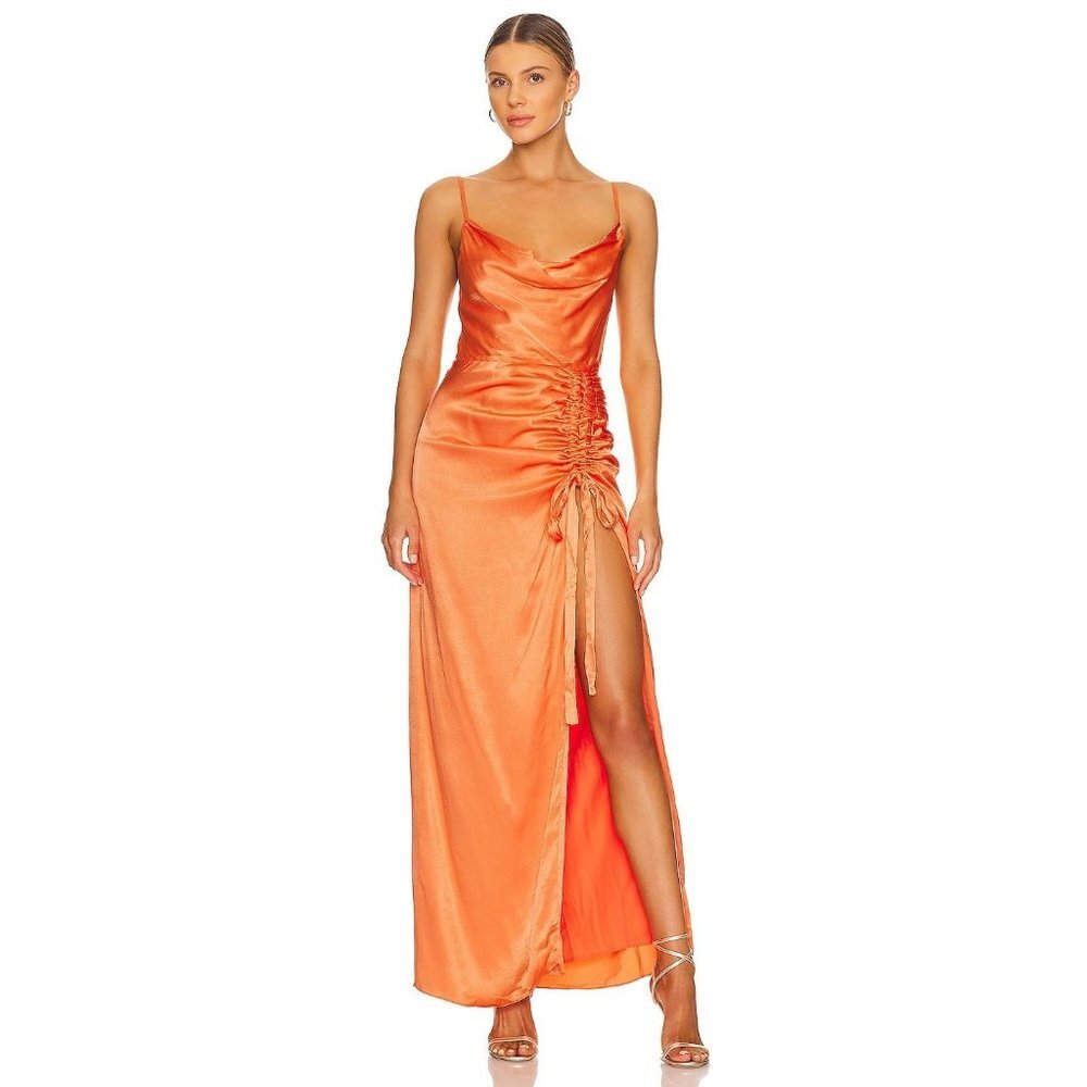 NWT NBD Davis Gown in‎ Orange Size Small